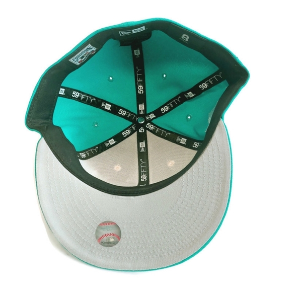 59Fifty New Era Size 8 Florida Miami Marlins Fitted Hat Cap 1997 World Series - Picture 7 of 8